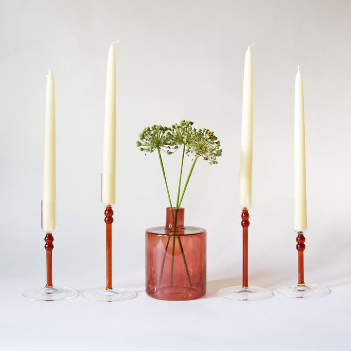 Dining Table Bundle - Amber Glass