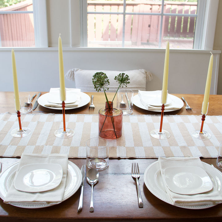 Dining Table Bundle - Amber Glass