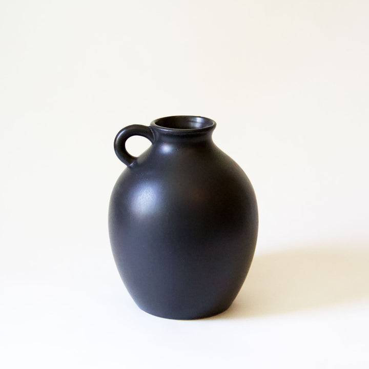 Ceramic Urn Vase - Black