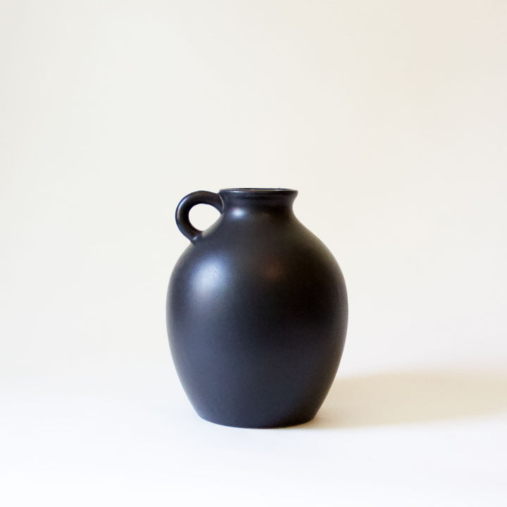Ceramic Urn Vase - Black