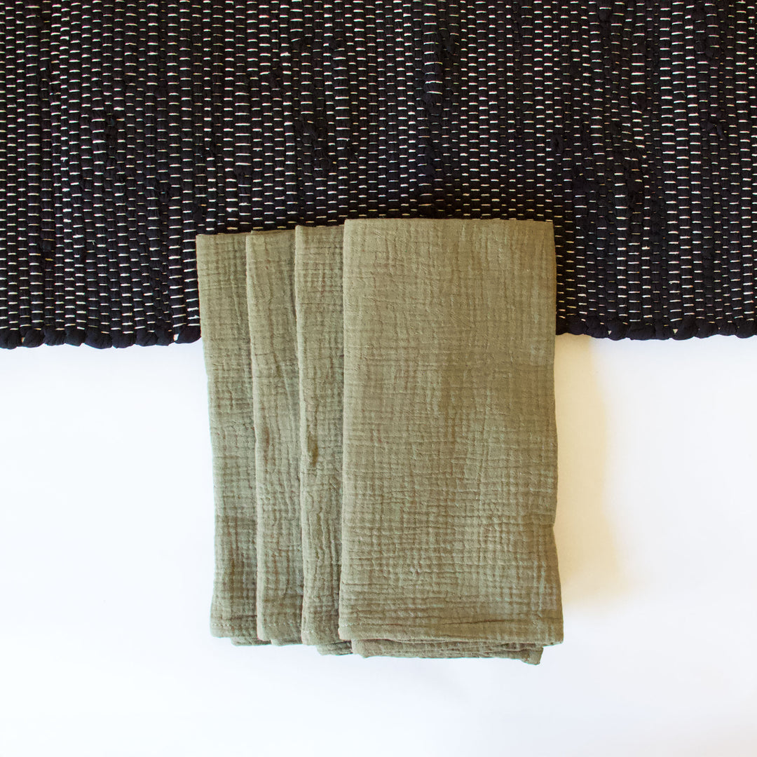 Table Setting Bundle - Black & Green