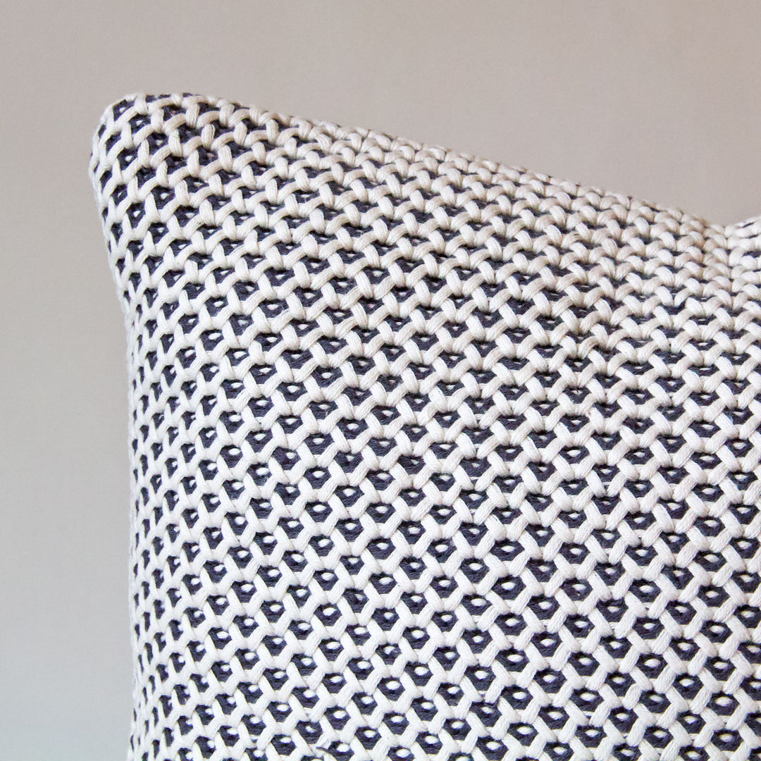 Black & White Knitted Pillow