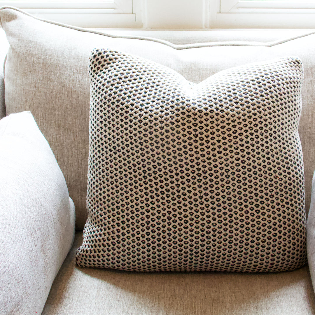 Black & White Knitted Pillow