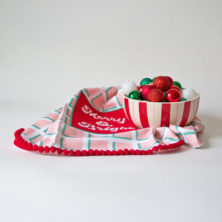 Ceramic Candy Cane Bowl