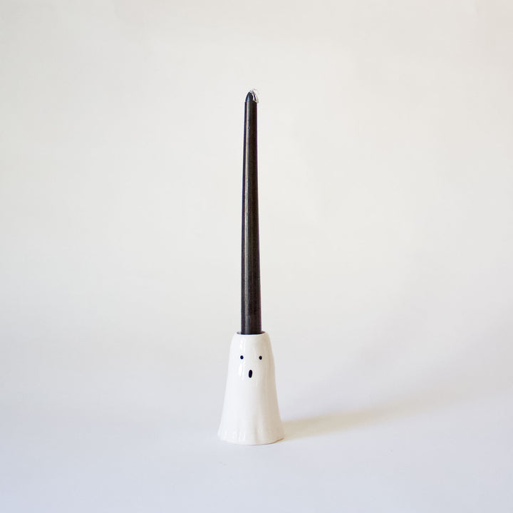 Ceramic Ghost Taper Candleholder