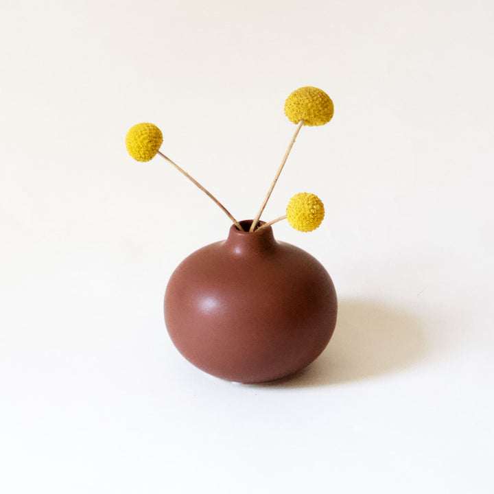 Droplet Bud Vase - Chocolate
