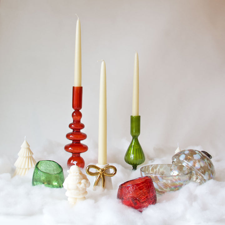 Gold Christmas Ornament Tealight Candleholder