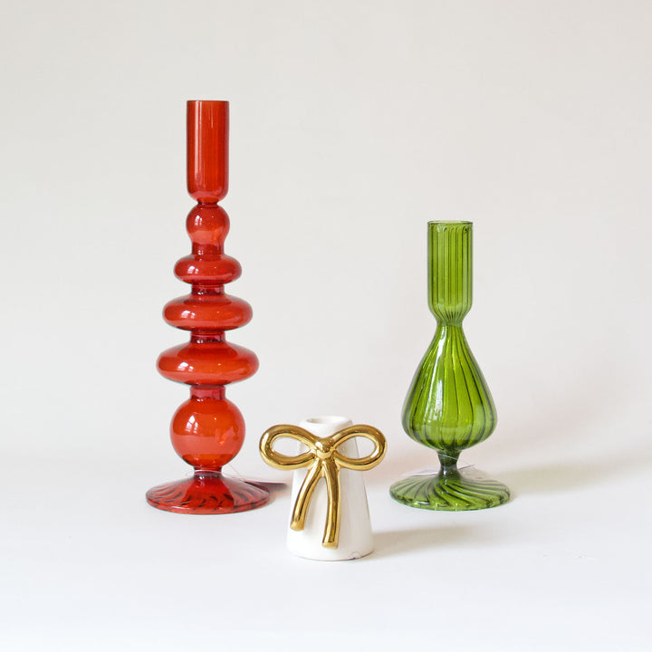 Accent Bundle - Christmas Taper Candleholders