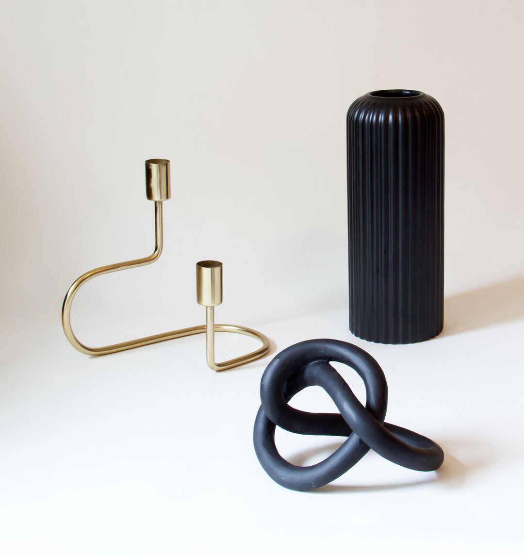 Coffee Table Bundle - Contemporary Black & Gold