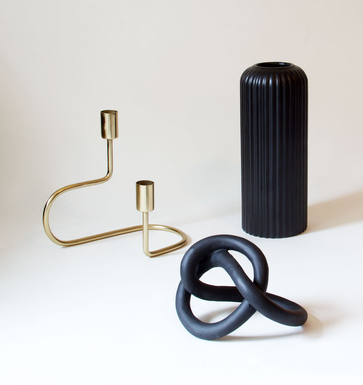 Coffee Table Bundle - Contemporary Black & Gold