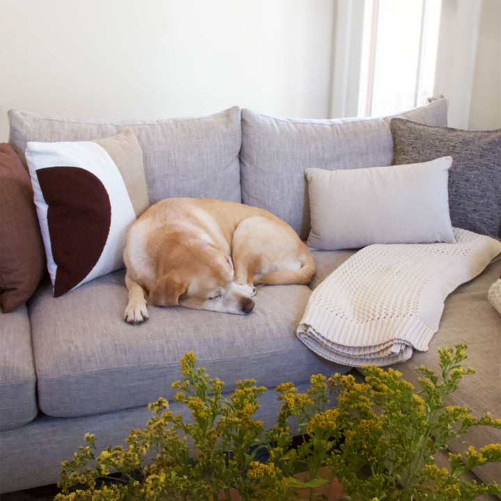 Modern Geometric Loop Pillow Cover