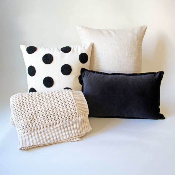 Woven Pillow Cover - Ivory