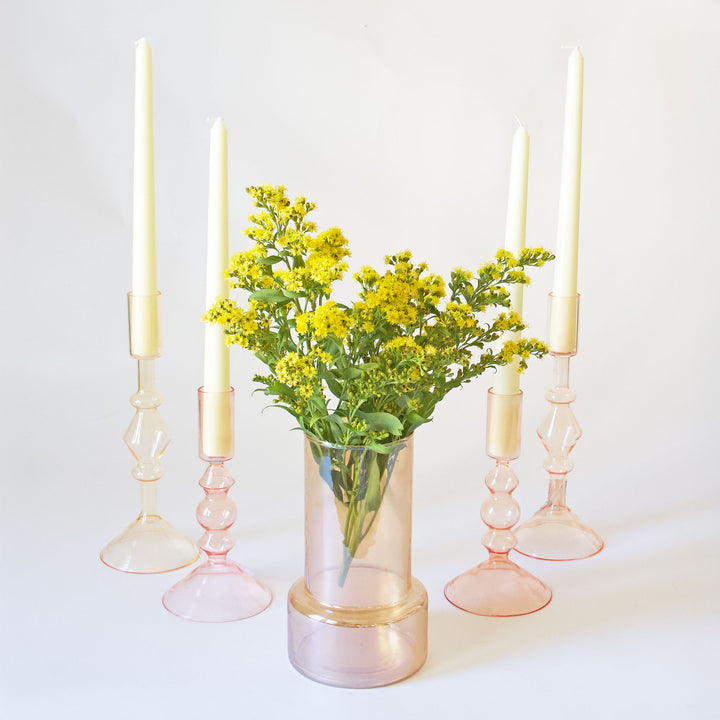 Dining Table Bundle - Amber Glass