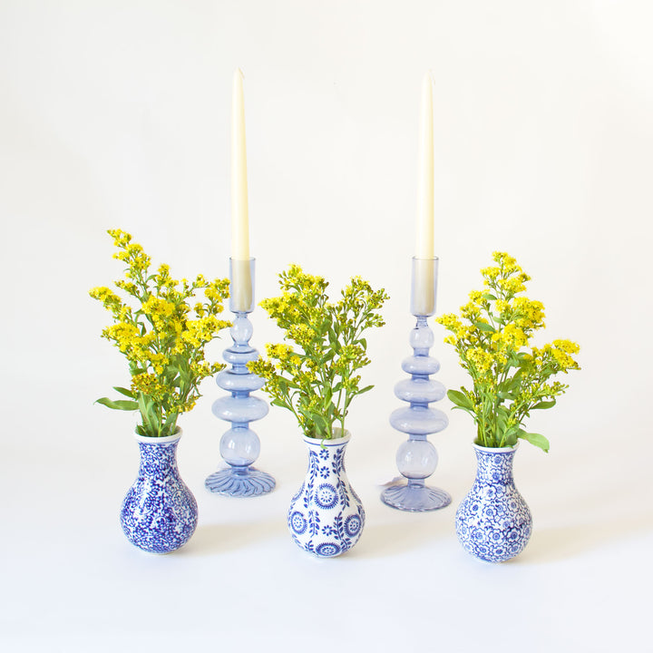 Porcelain Bud Vase - Blue & White