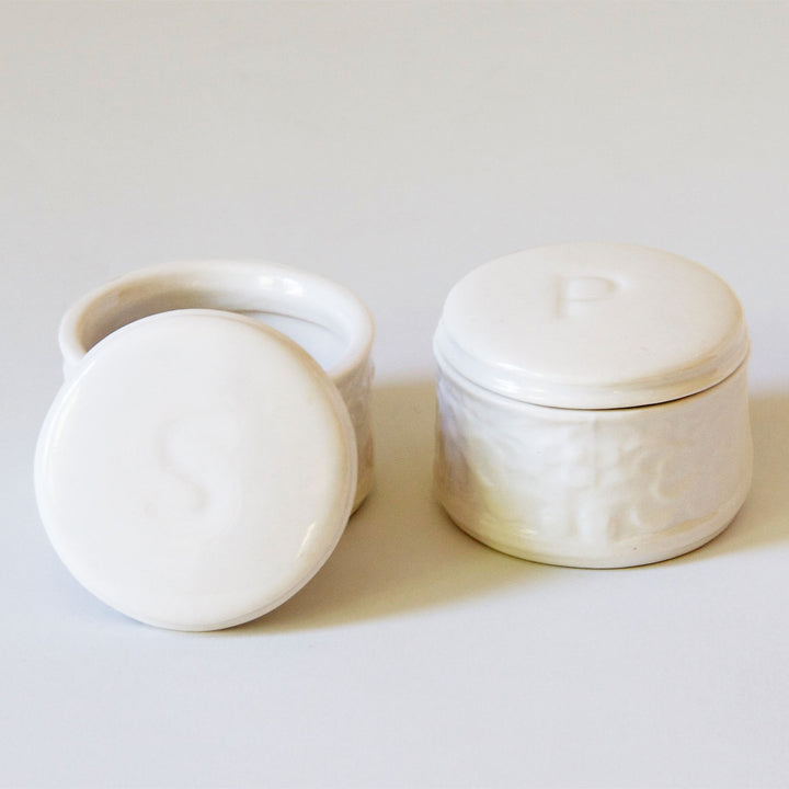 Floral Ceramic Salt & Pepper Cellars