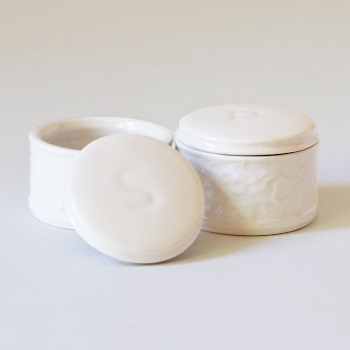 Floral Ceramic Salt & Pepper Cellars