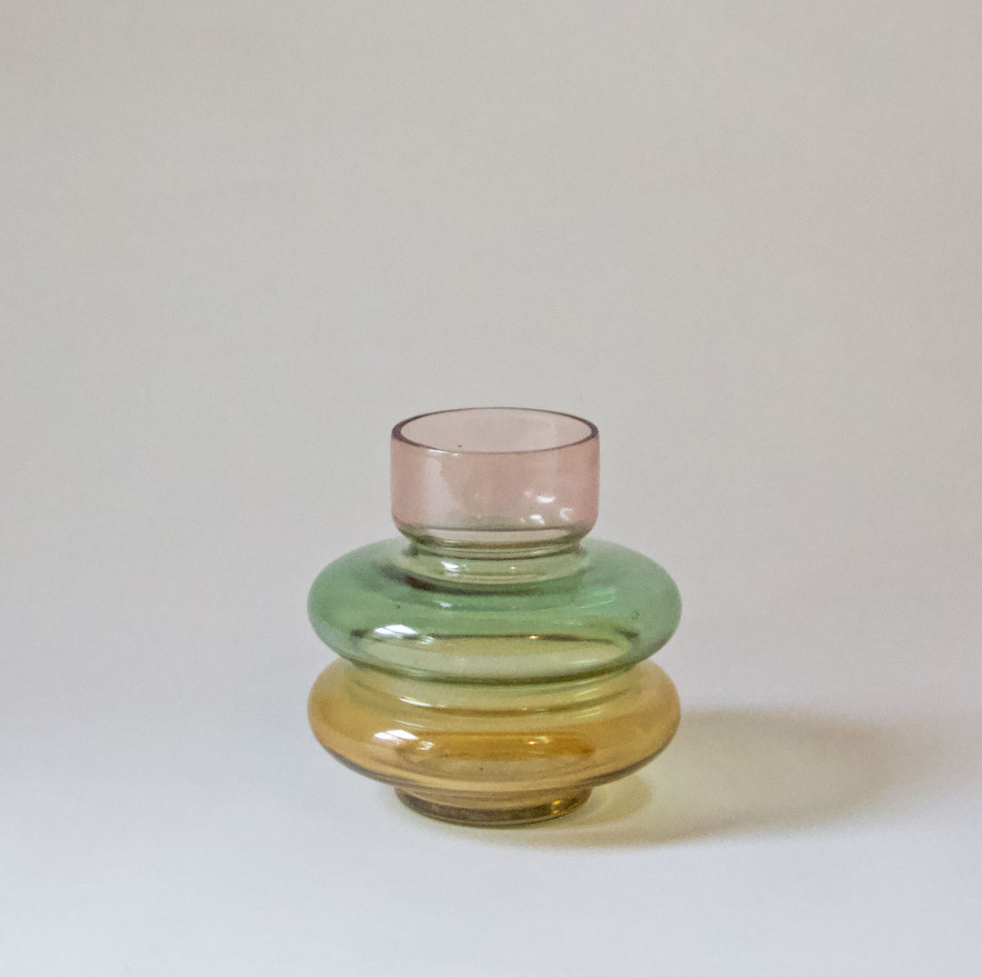 Geometric Glass Vase - Autumn