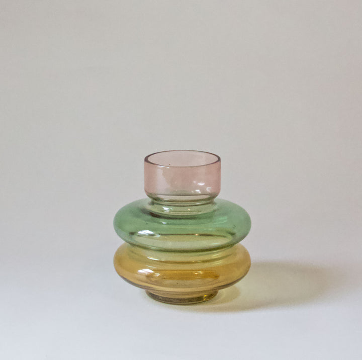 Geometric Glass Vase - Autumn
