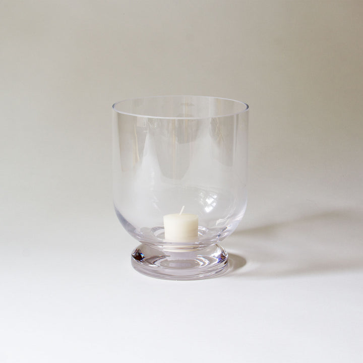 Glass Hurricane Candleholder