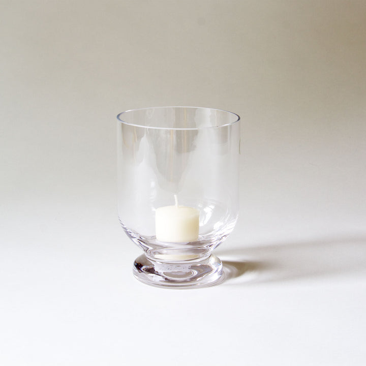 Glass Hurricane Candleholder