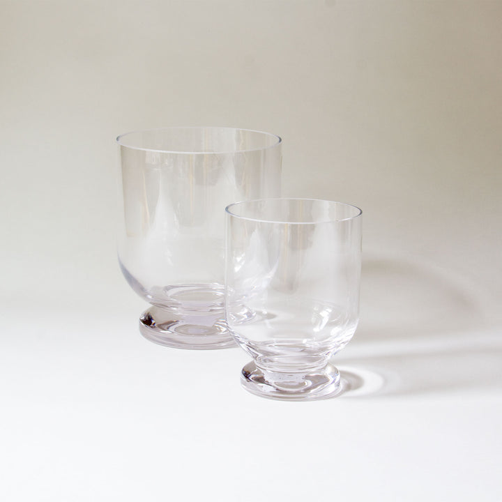 Glass Hurricane Candleholder