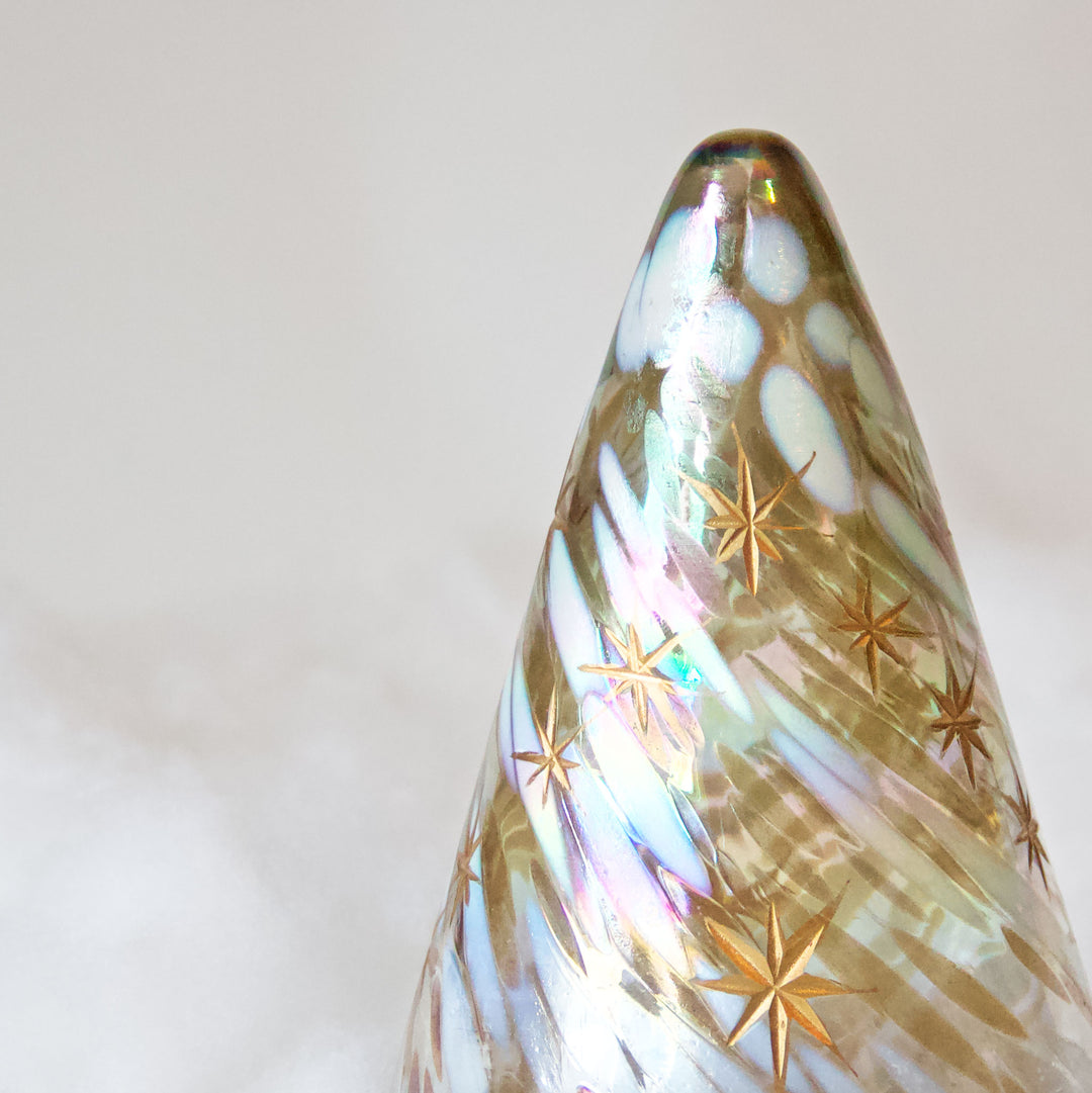 Gold Glass Christmas Tree