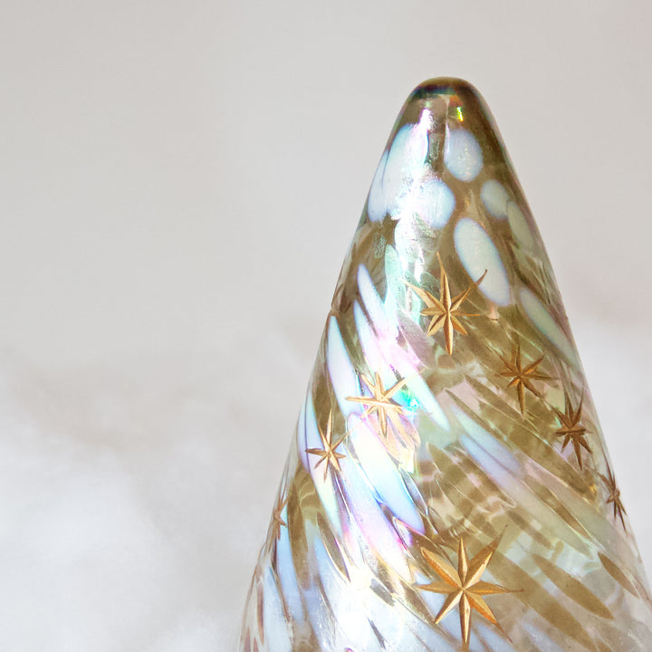 Gold Glass Christmas Tree