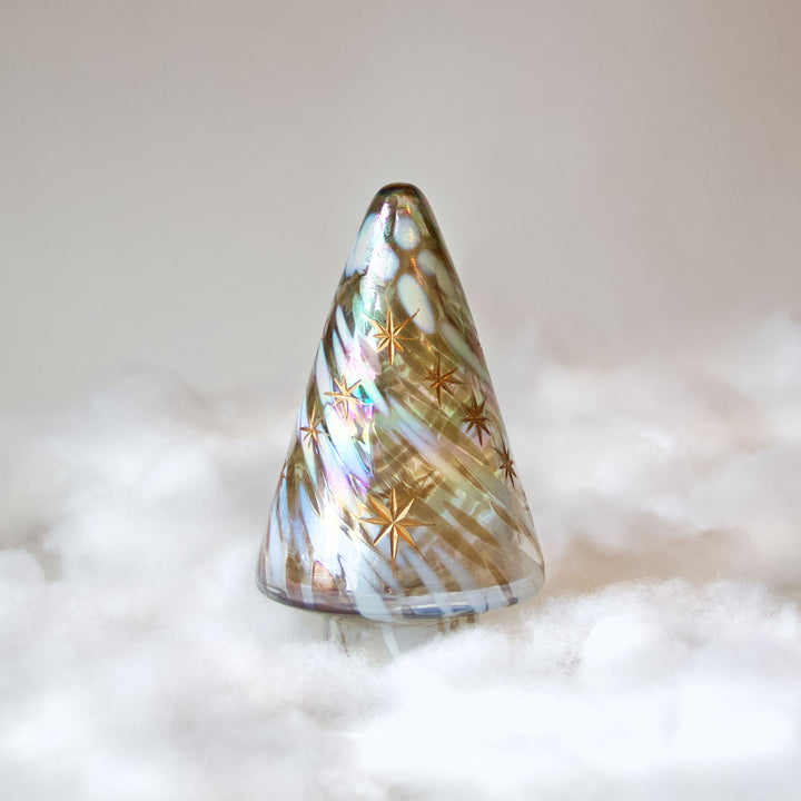 Gold Glass Christmas Tree