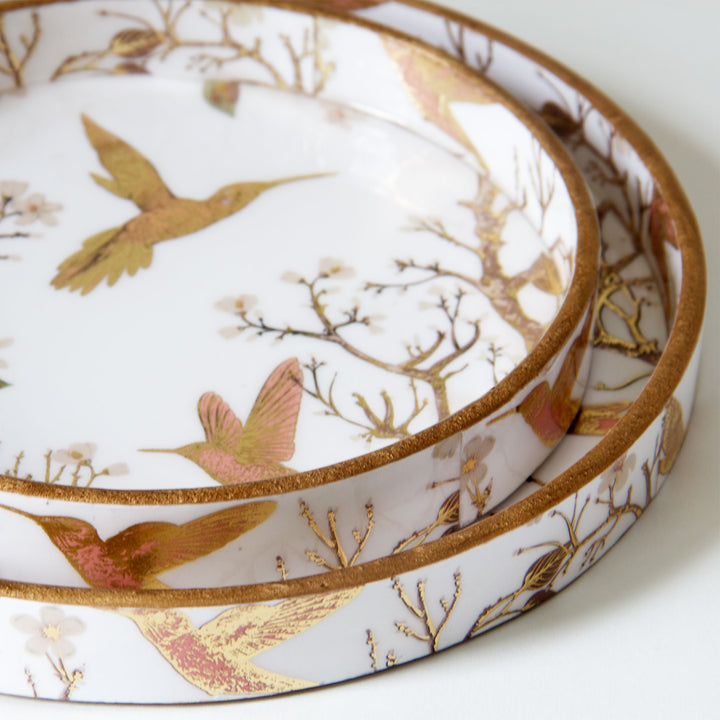 Hummingbird Wooden Tray