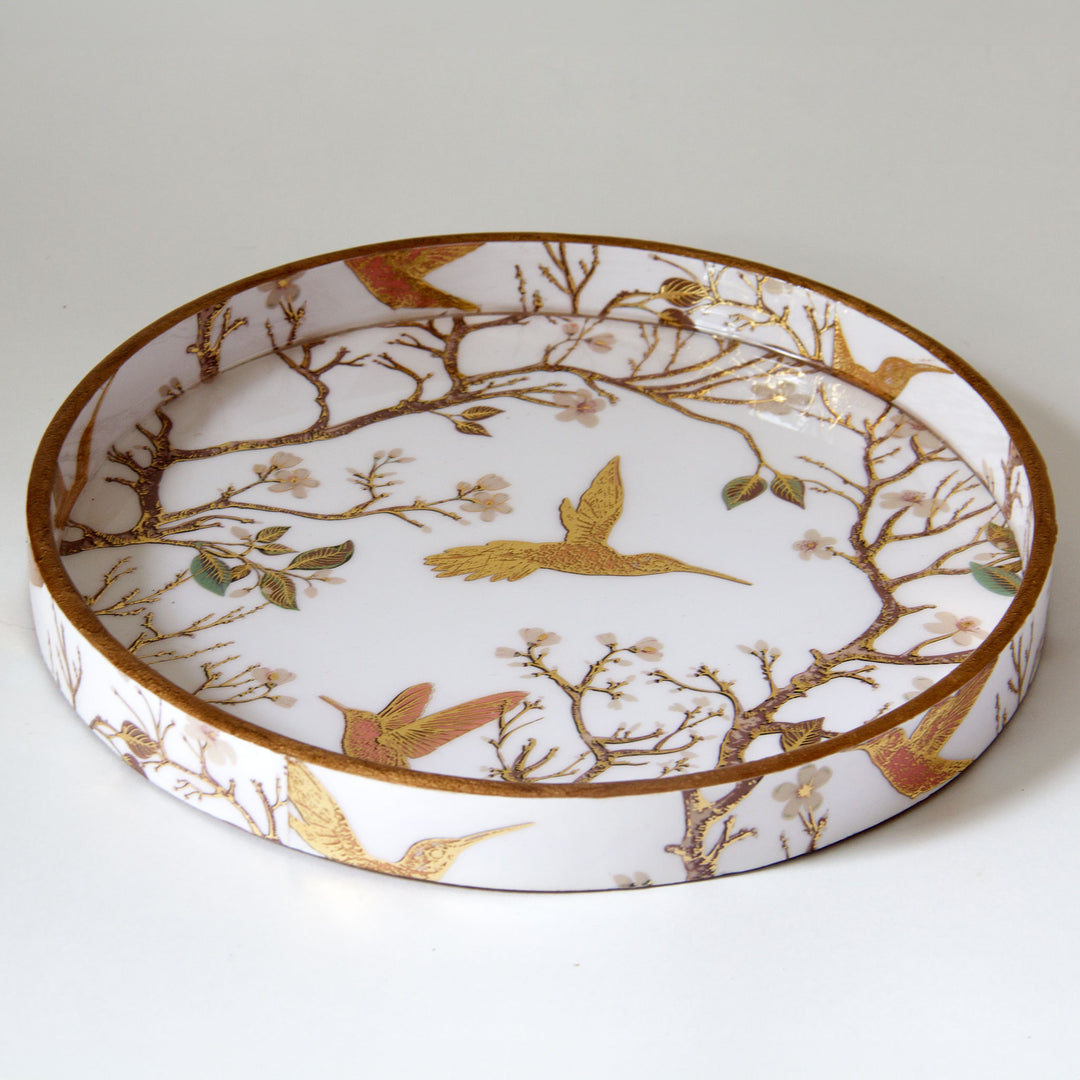 Hummingbird Wooden Tray