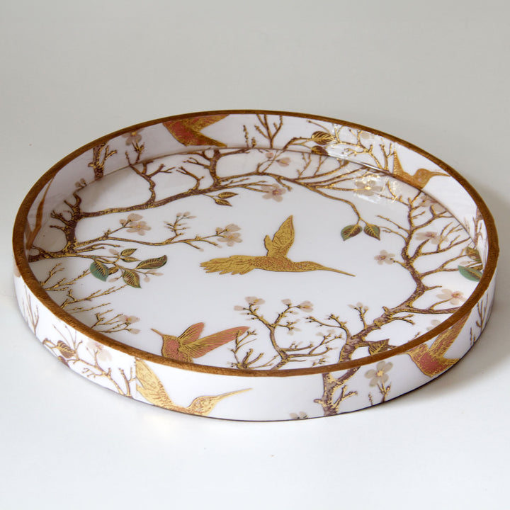 Hummingbird Wooden Tray