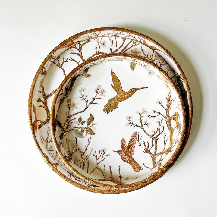 Hummingbird Wooden Tray