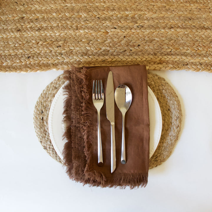 Table Setting Bundle - Brown Jute