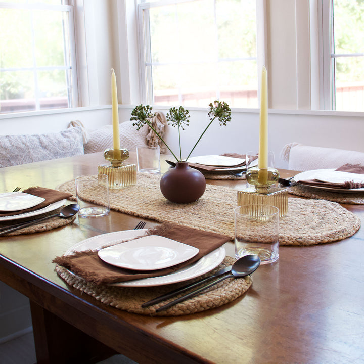 Dining Table Bundle - Brown & Green