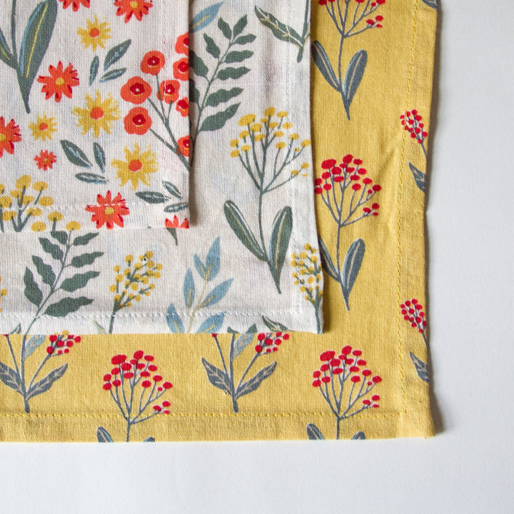 Mixed Floral Kitchen Towels, Set of 3