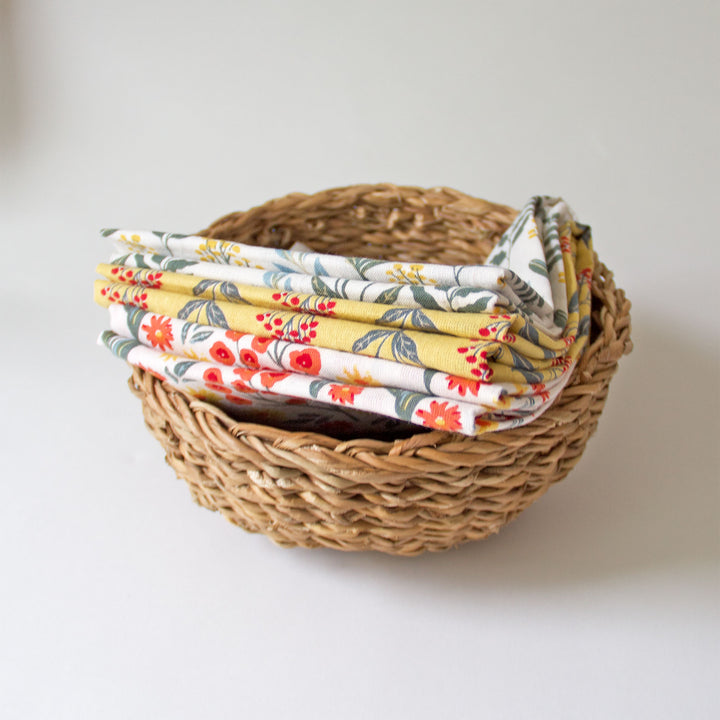 Mixed Floral Kitchen Towels, Set of 3