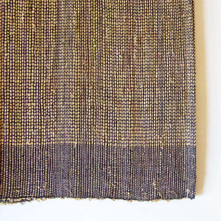 Natural Woven Table Runner - Black & Tan