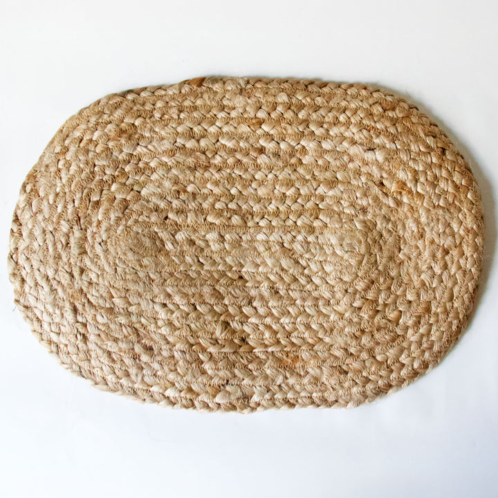 Oval Jute Placemats, Set of 4