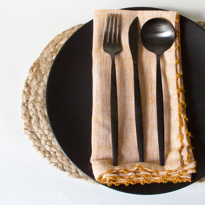 Oval Jute Placemats, Set of 4