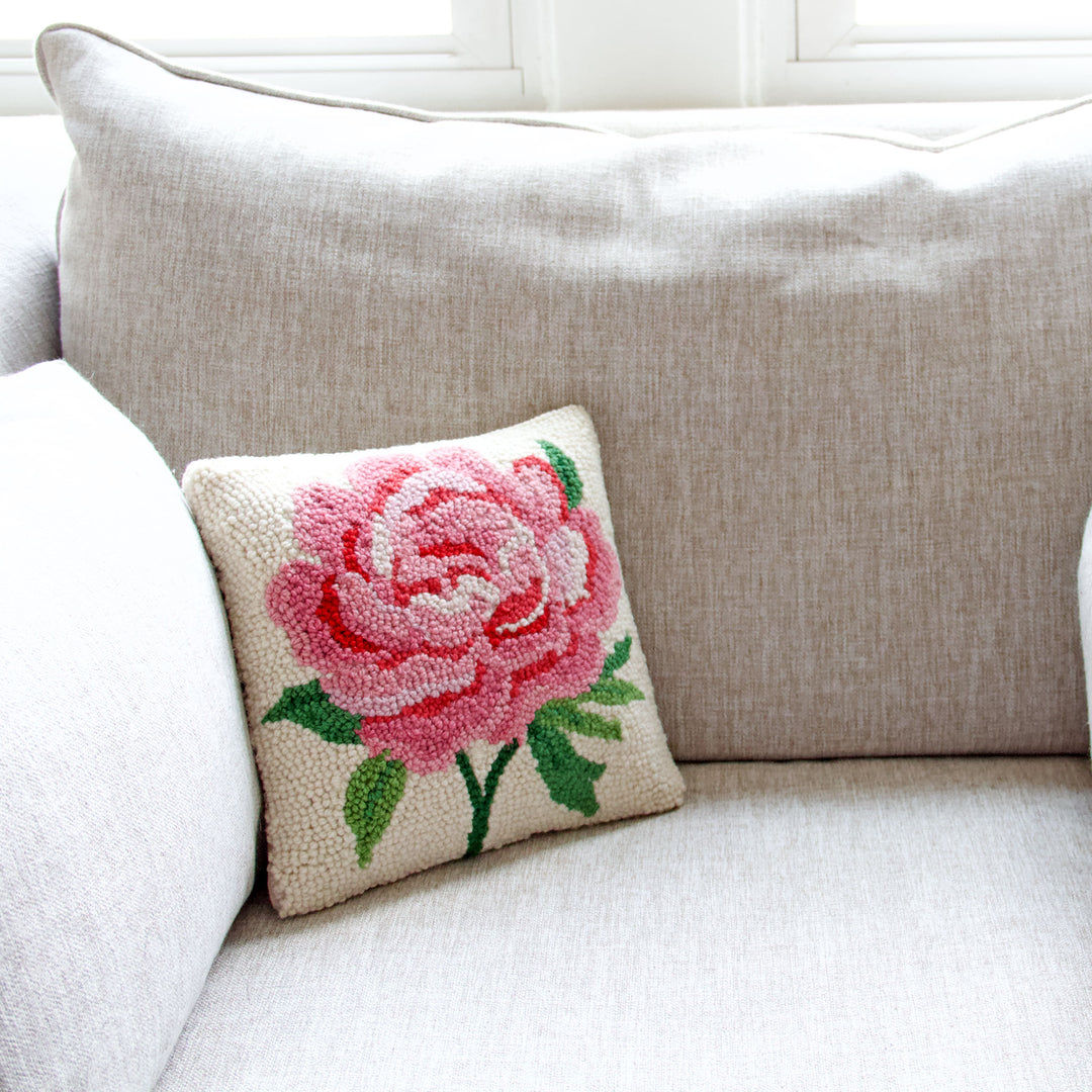 Pink Peony Hook Pillow
