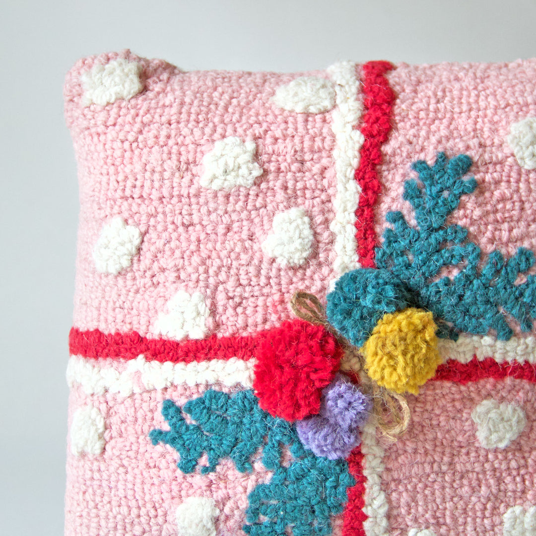 Pink Present Hook Pillow