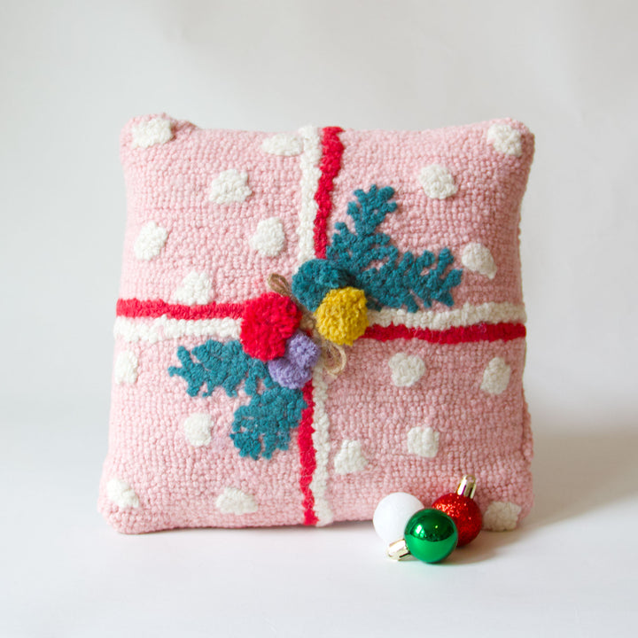 Pink Present Hook Pillow