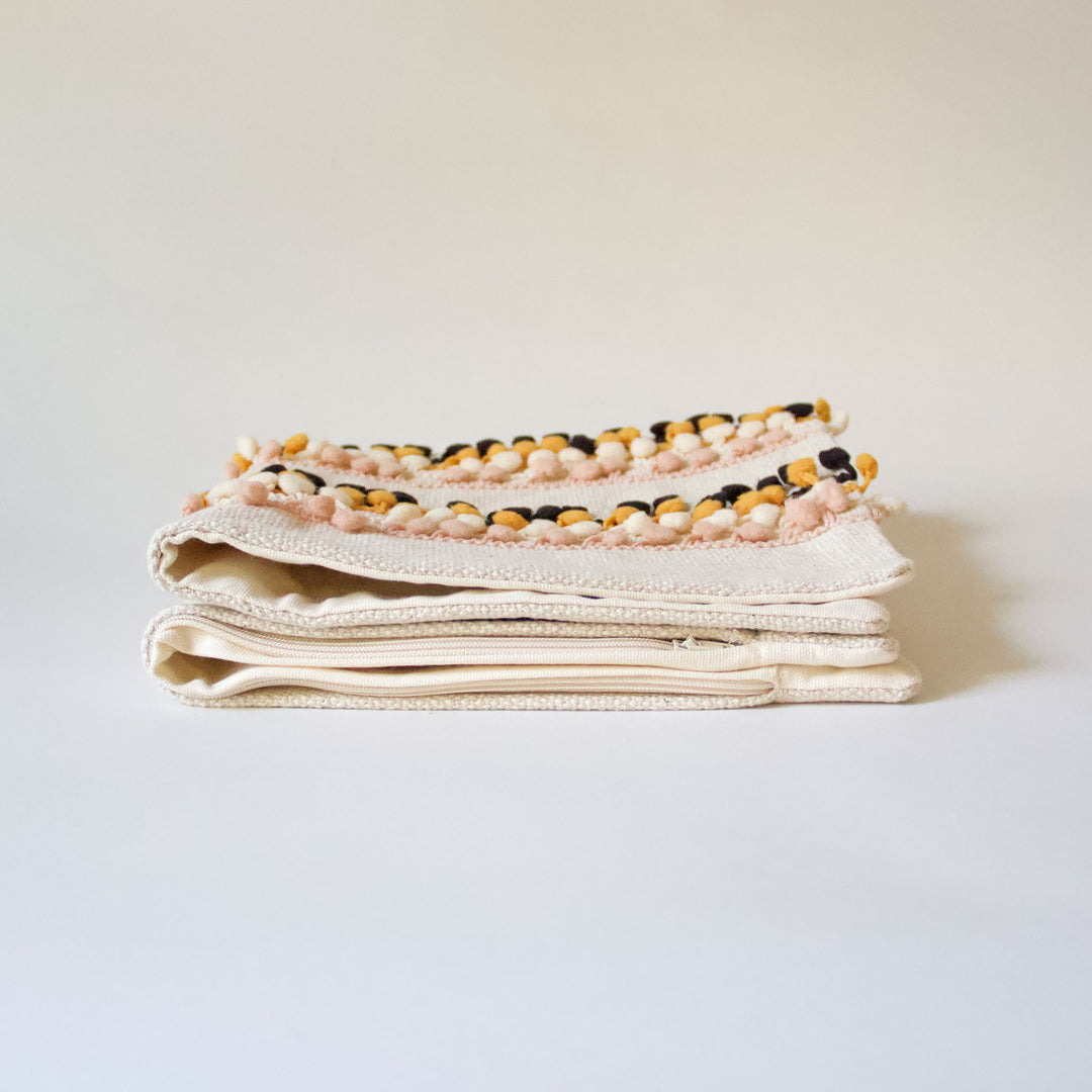 Pom Pom Cotton Pillow Cover