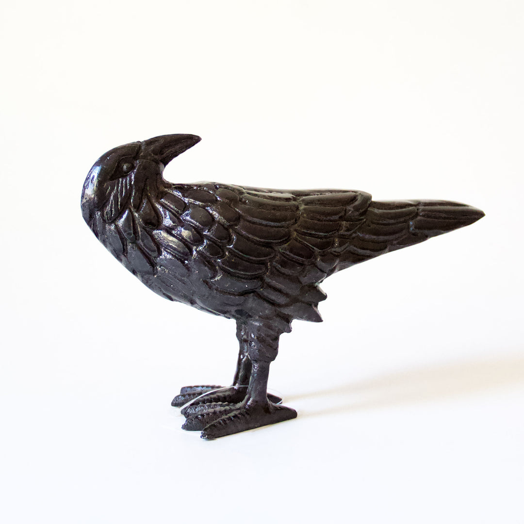 Raven Metal Figurine