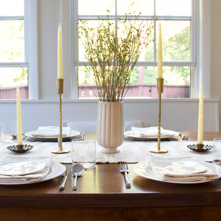 Dining Table Bundle - Ivory & Gold