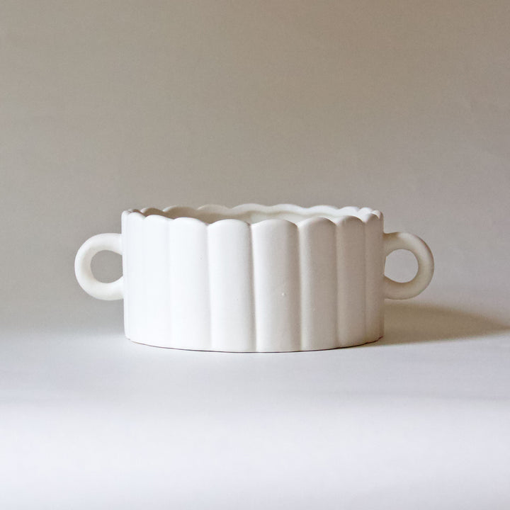 Scalloped Ceramic Bowl