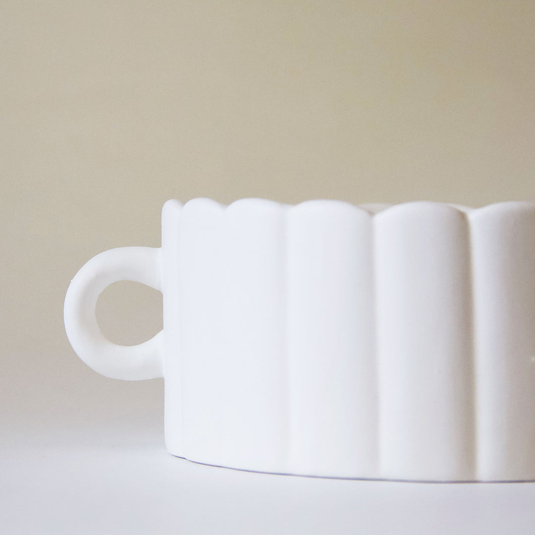 Scalloped Ceramic Bowl