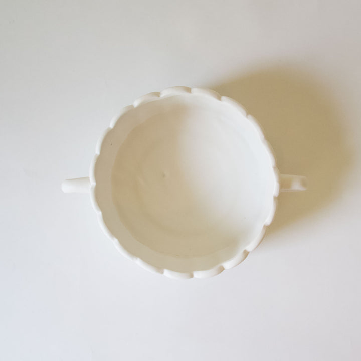 Scalloped Ceramic Bowl