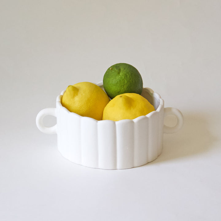 Scalloped Ceramic Bowl