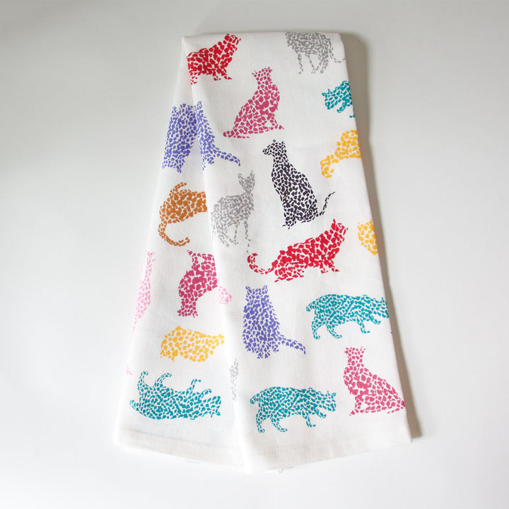 Speckle Cats Kitchen Towel